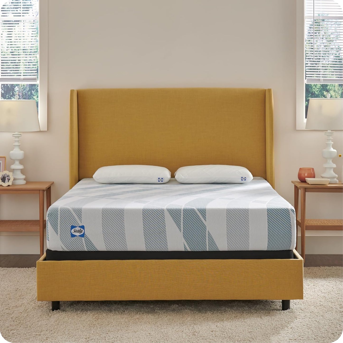 Sealy Dreamlife 10” Hybrid Mattress-in-a-Box, Queen, SealyComfort Gel Memory Foam, SealyResponsive Encased Coils, Surface-Guard Technology