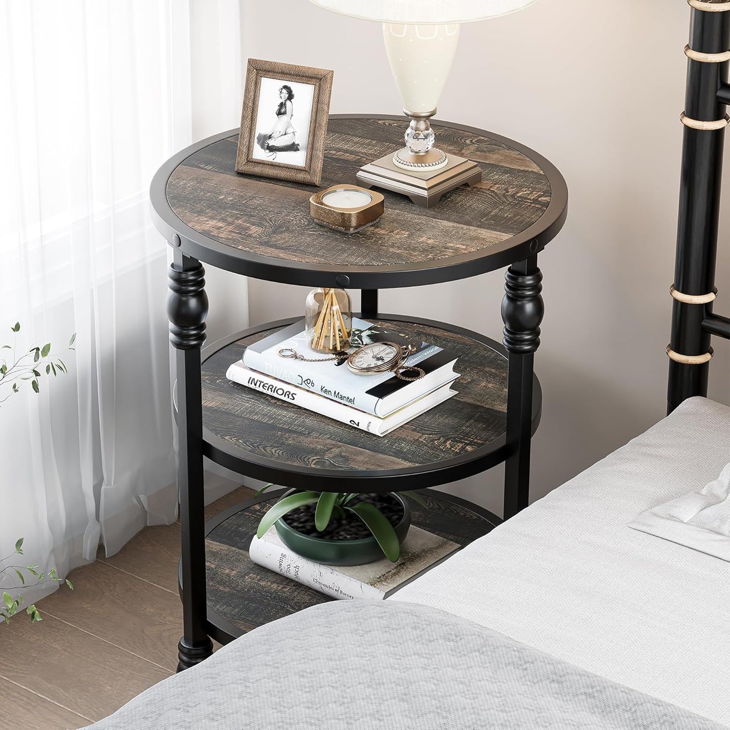 GarveeHome Round End Table Accessories