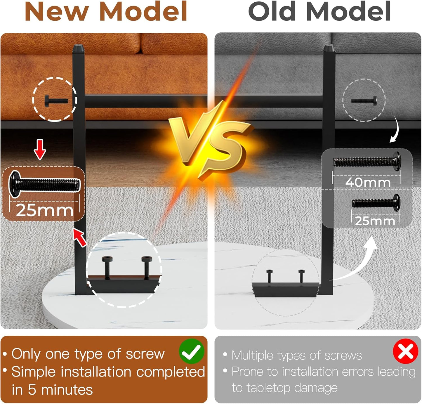 Coffee Table, 23.6" Coffee Tables for Living Room, Round Coffee Table with Metal Frame, Floor Table for Sitting on The Floor, Home, Office, White