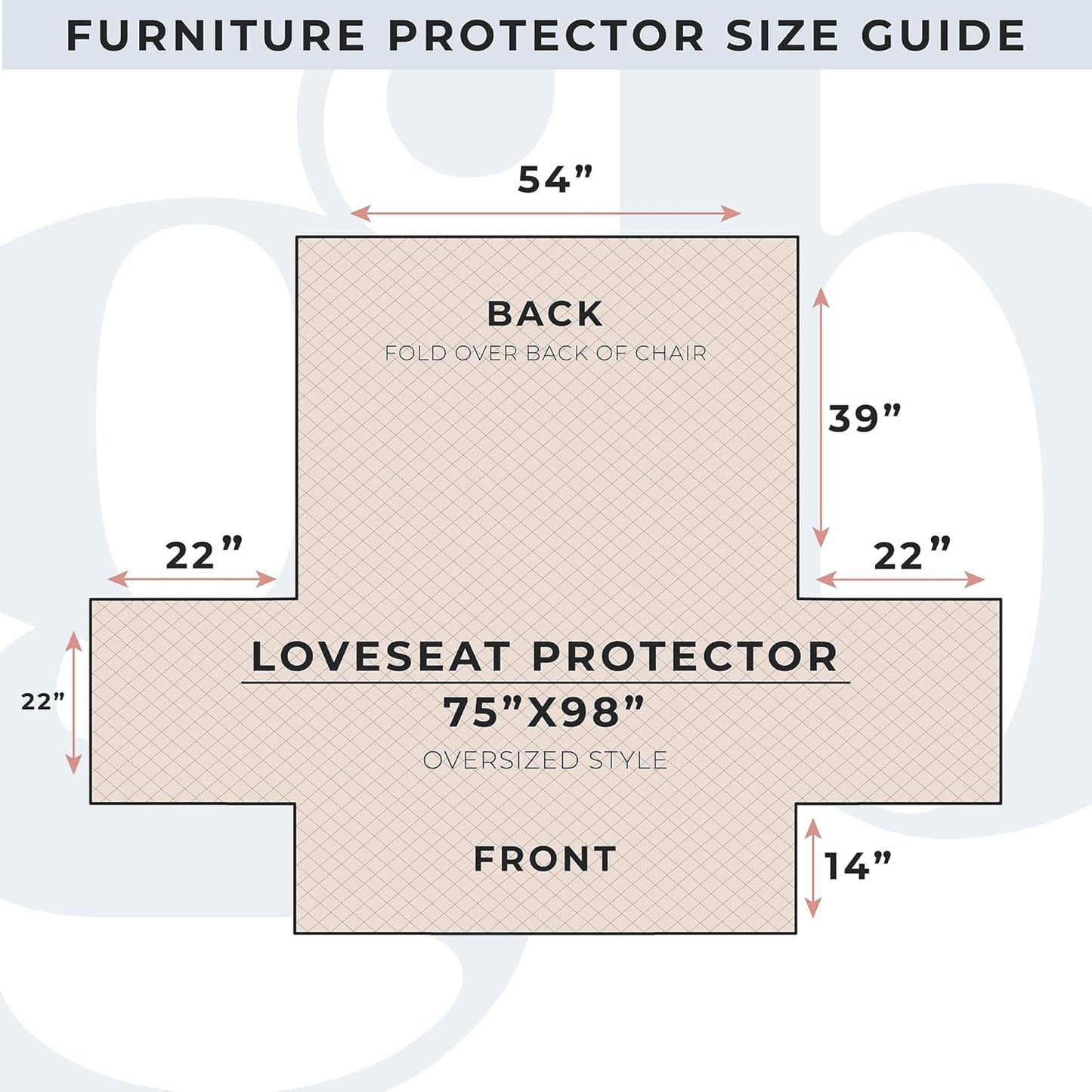 Great Bay Home Reversible Loveseat Cover - Washable Slipcover Furniture Protector with Elastic Straps - Couch Cover for Dogs, Kids, and Pets - Quilted & Stitched Detail (Loveseat, Black/Taupe)