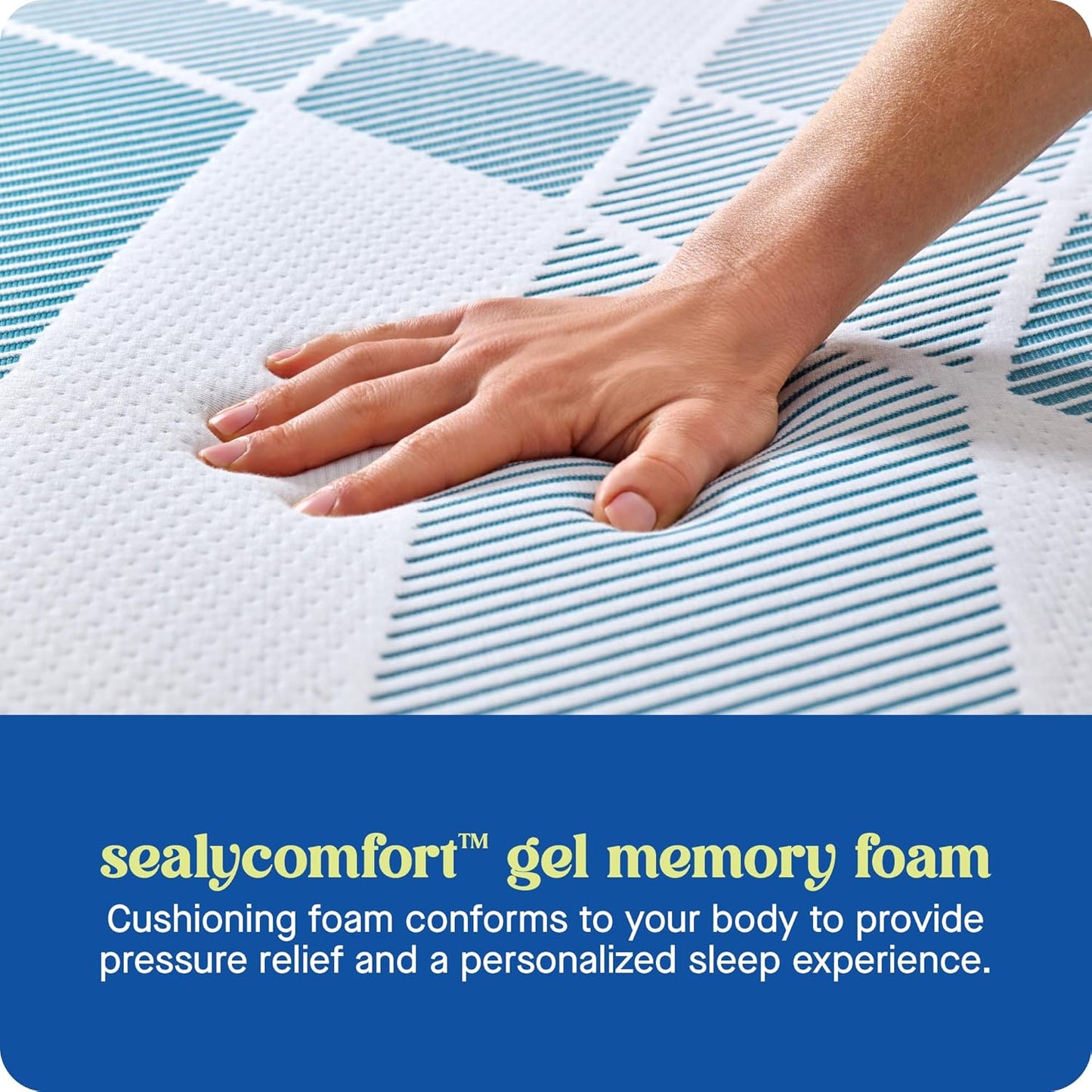 Sealy Dreamlife 10” Hybrid Mattress-in-a-Box, Full, SealyComfort Gel Memory Foam, SealyResponsive Encased Coils, Surface-Guard Technology
