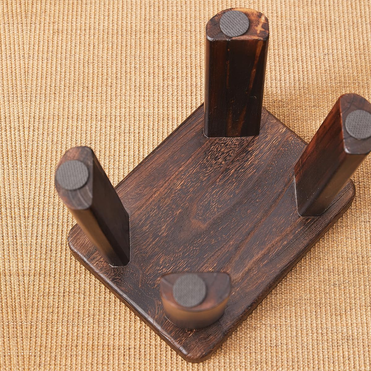 Wooden Step Stool for Adults and Kids,Foot Stool,Kitchen Small Wood Bench,Wood Plant Stand (14.2"x10.2"x10.6")