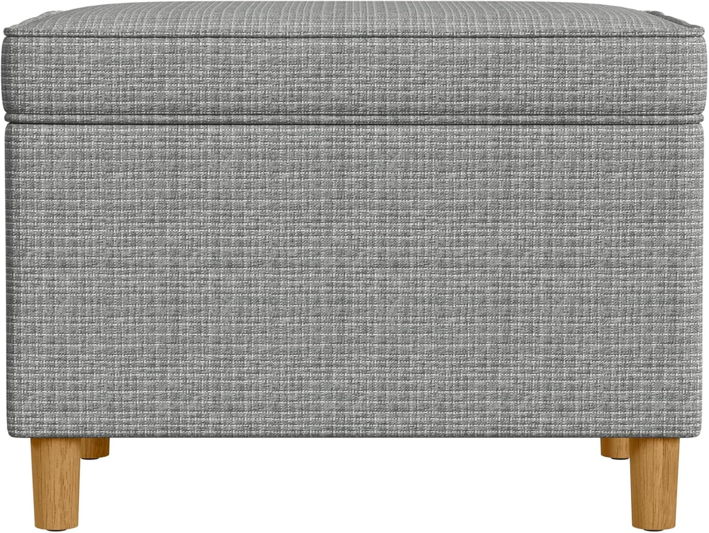 Home Decor | Dinah Collection Modern Storage Ottoman | Ottoman with Storage for Living Room & Bedroom(Sage Mini Grid Pattern)