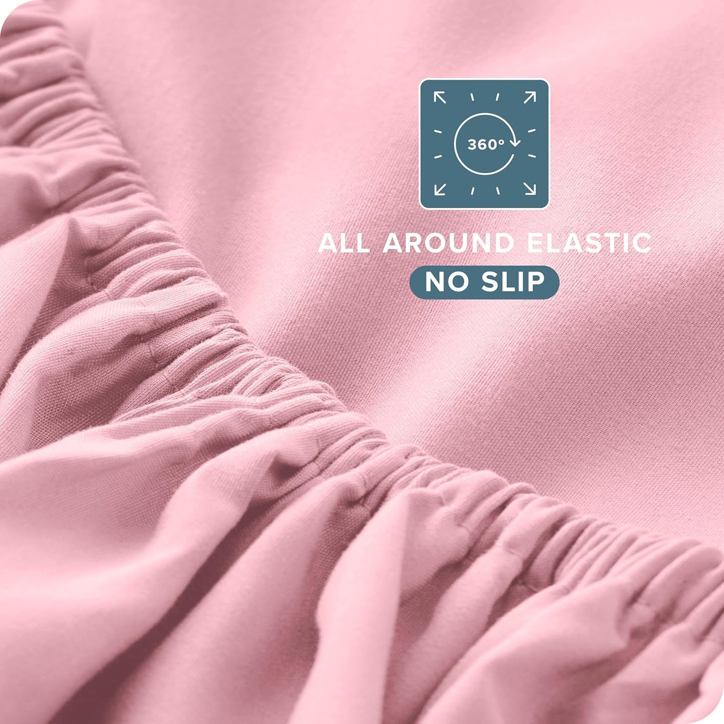 Bare Home King Sheet Set - Luxury 1800 Ultra-Soft Microfiber King Bed Sheets - Double Brushed - Deep Pockets - Easy Fit - 4 Piece Set - Bedding Sheets & Pillowcases (King, Light Pink)