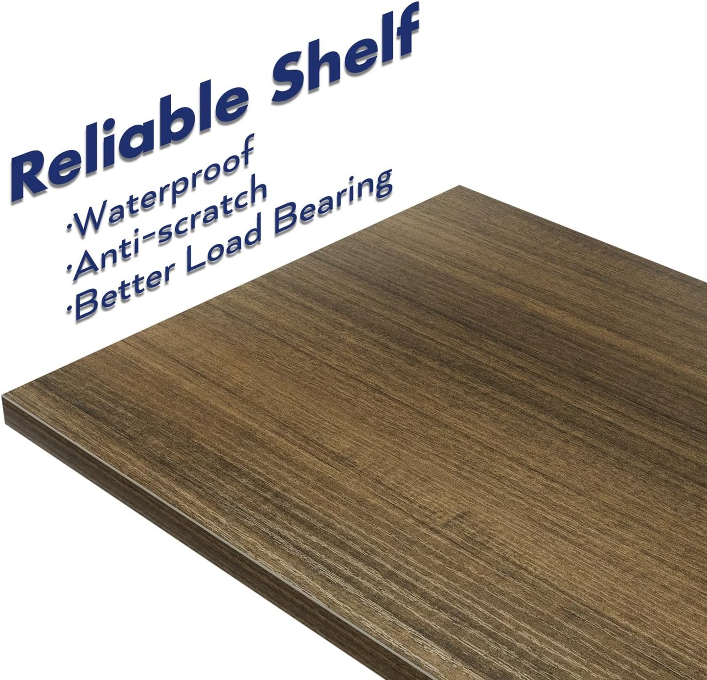 NUMENN 6 Tier Bookshelf, Tall Bookcase Shelf Storage Organizer, Modern Book Shelf for Bedroom, Living Room and Home Office, Dark Walnut