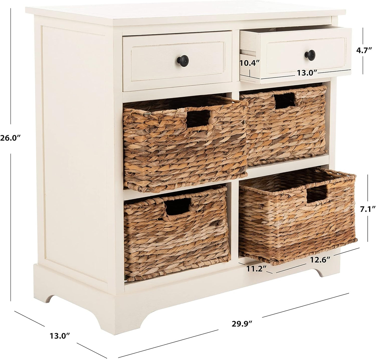 SAFAVIEH American Homes Collection Herman Vintage Grey Storage Unit