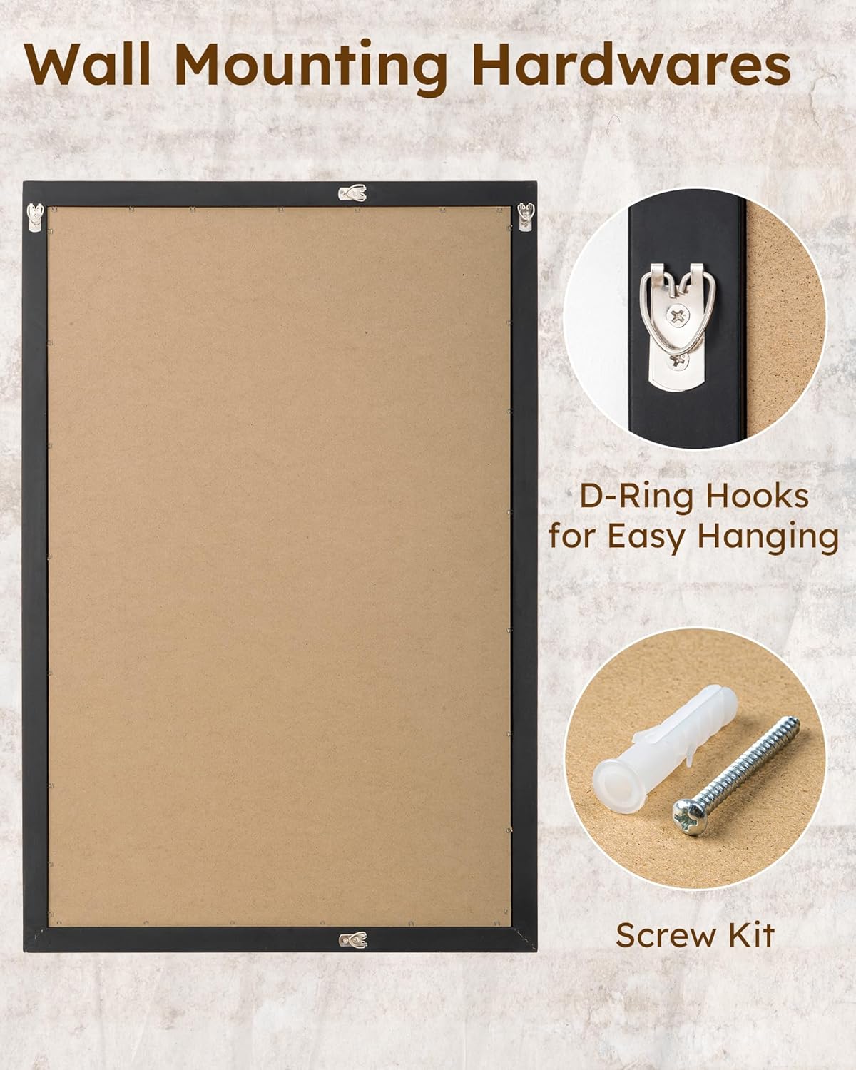 Axeman 24x36 Wood Wall Mirror, Rustic Bathroom Mirror, Vintage Wall Mounted Mirror Tempered Glass with Beaded Wooden Frame for Farmhouse Living Room Vanity Bedroom Entryway, Grey