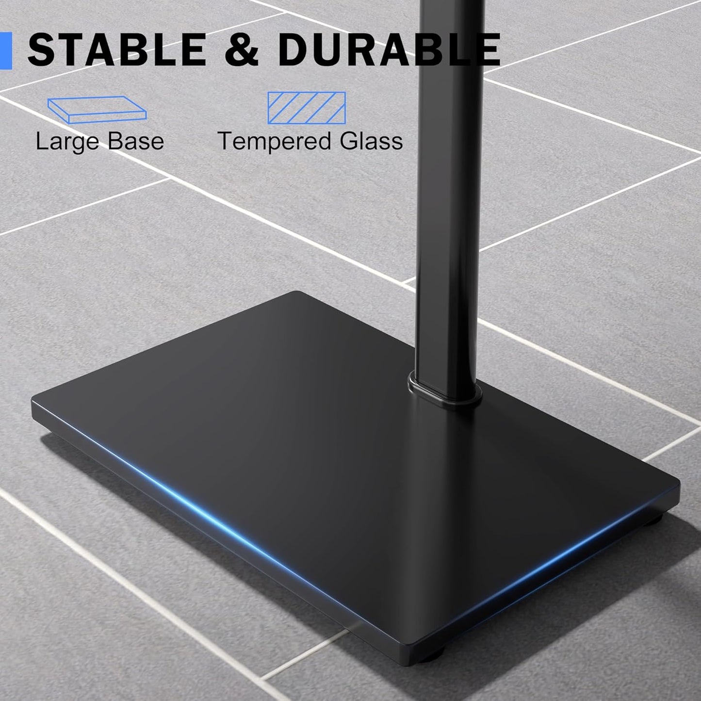 Universal Pedestal TV Stand with Bracket for 32"-75" TVs Floor TV Stand w/Cable Management Holds 132lbs Max VESA 600x400mm TS004H