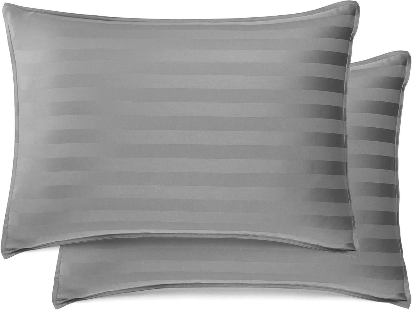 Twin Sheets by Pure Bamboo, Genuine 100% Organic Viscose Derived from Bamboo Bed Sheet Set, Luxuriously Soft & Cooling, Double Stitching, Lifetime Quality Promise (Twin, Jacquard Stone)