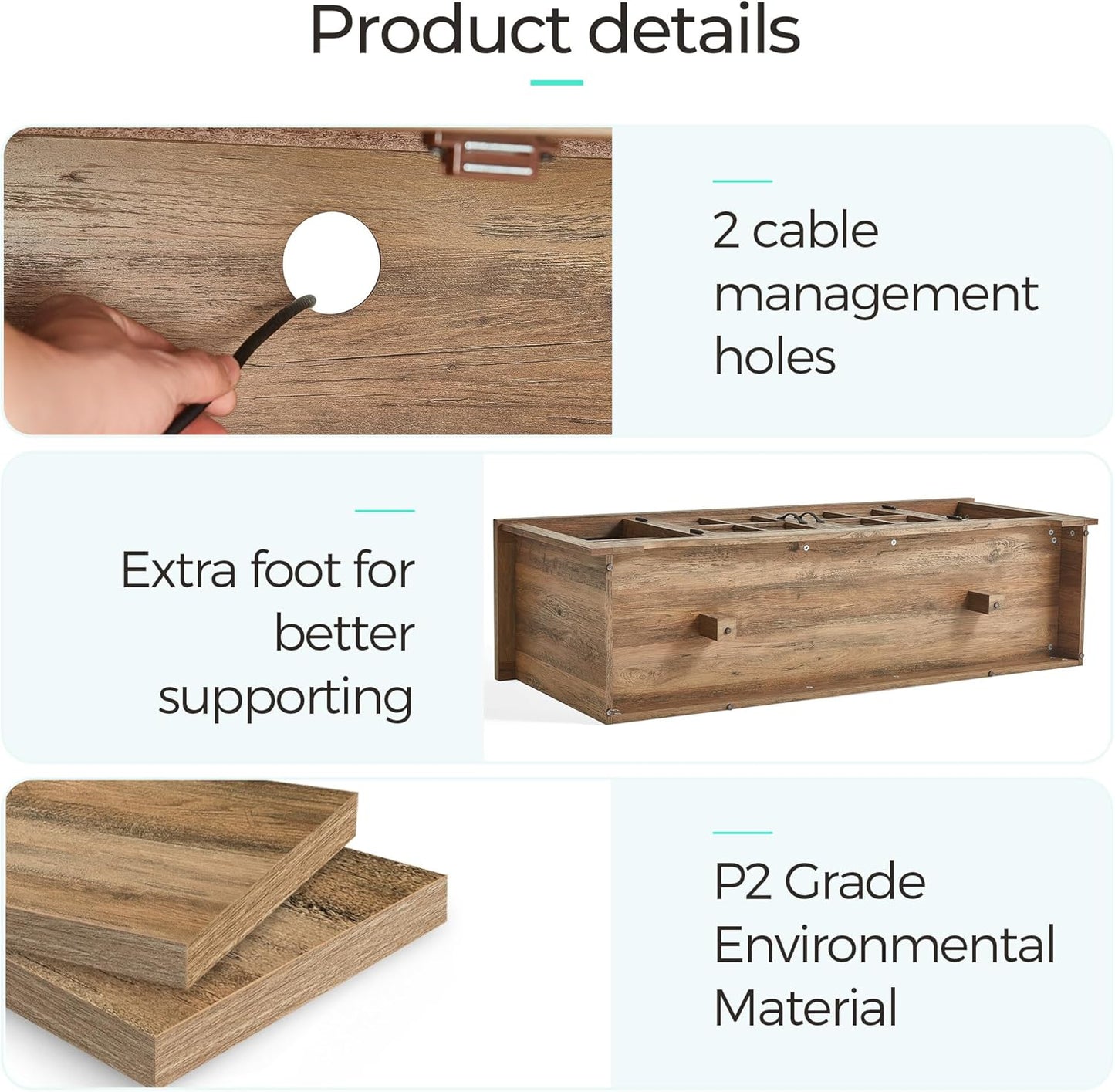 LINSY HOME Farmhouse TV Stand for 65 Inch TV, Wood Entertainment Center with Glass Door Storage Cabinet & Adjustable Shelves, Large Sturdy Console Table for Living Room & Bedroom