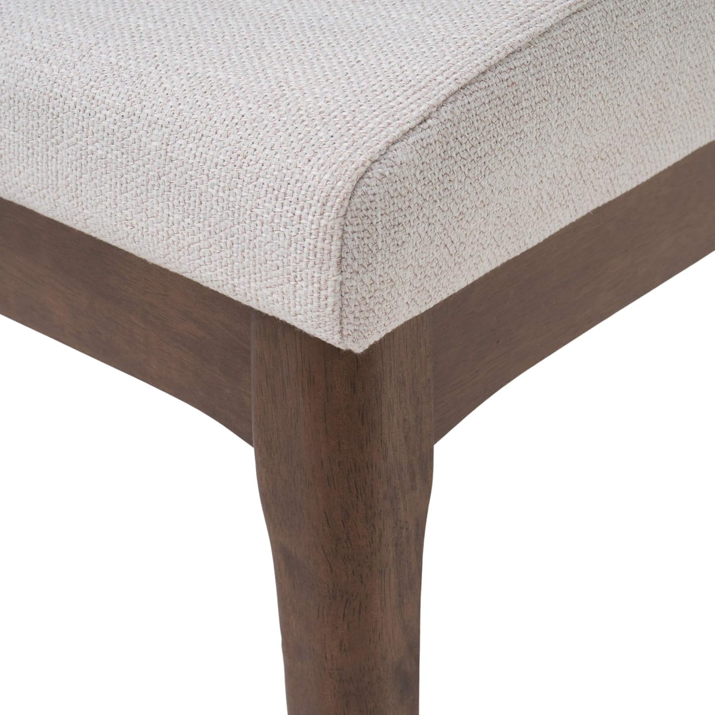 Christopher Knight Home Benson Mid-Century Modern 7 Piece Dining Set, Light Beige and Walnut