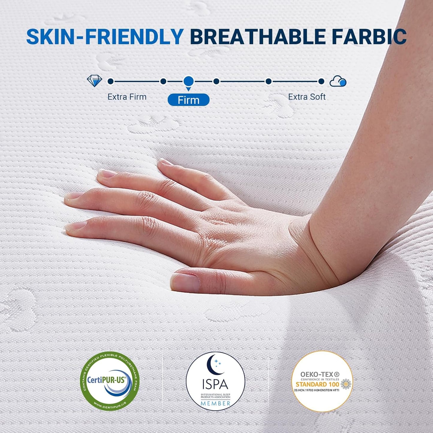 Avenco King Mattress, 14 Inch Memory Foam Mattress in a Box for Refresh Sleep & Pressure Relief, CertiPUR-US Certified Medium Firm King Size Mattresses