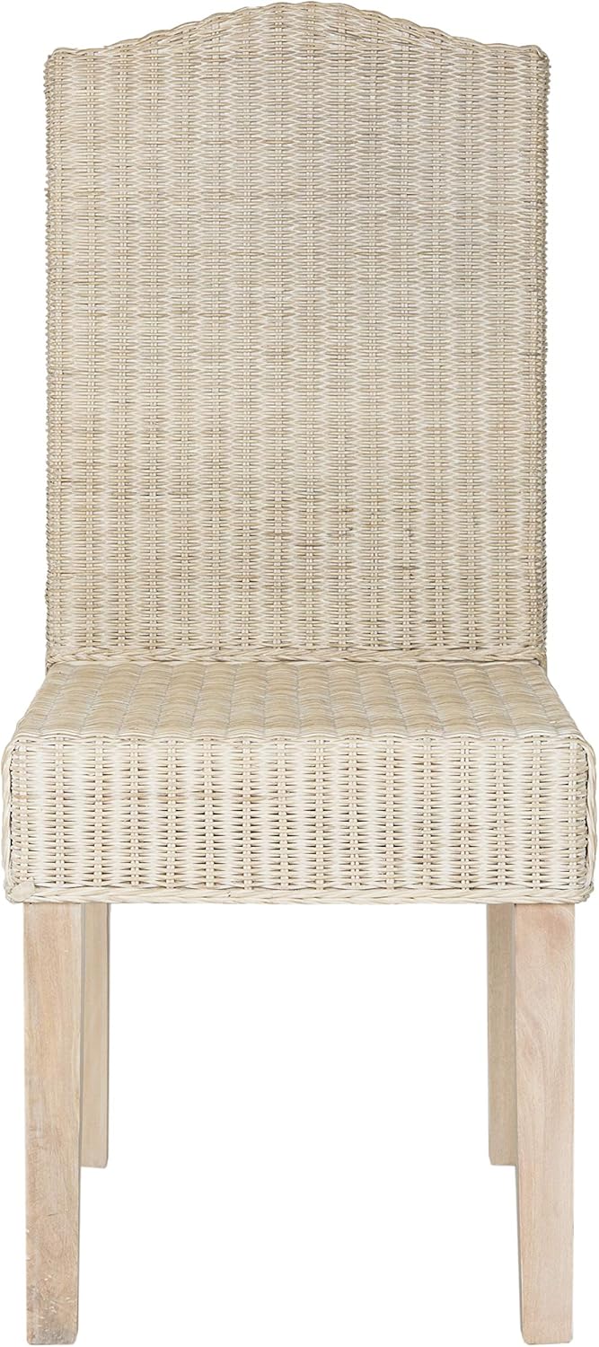 SAFAVIEH Home Collection Odette Grey Wicker Dining Chair
