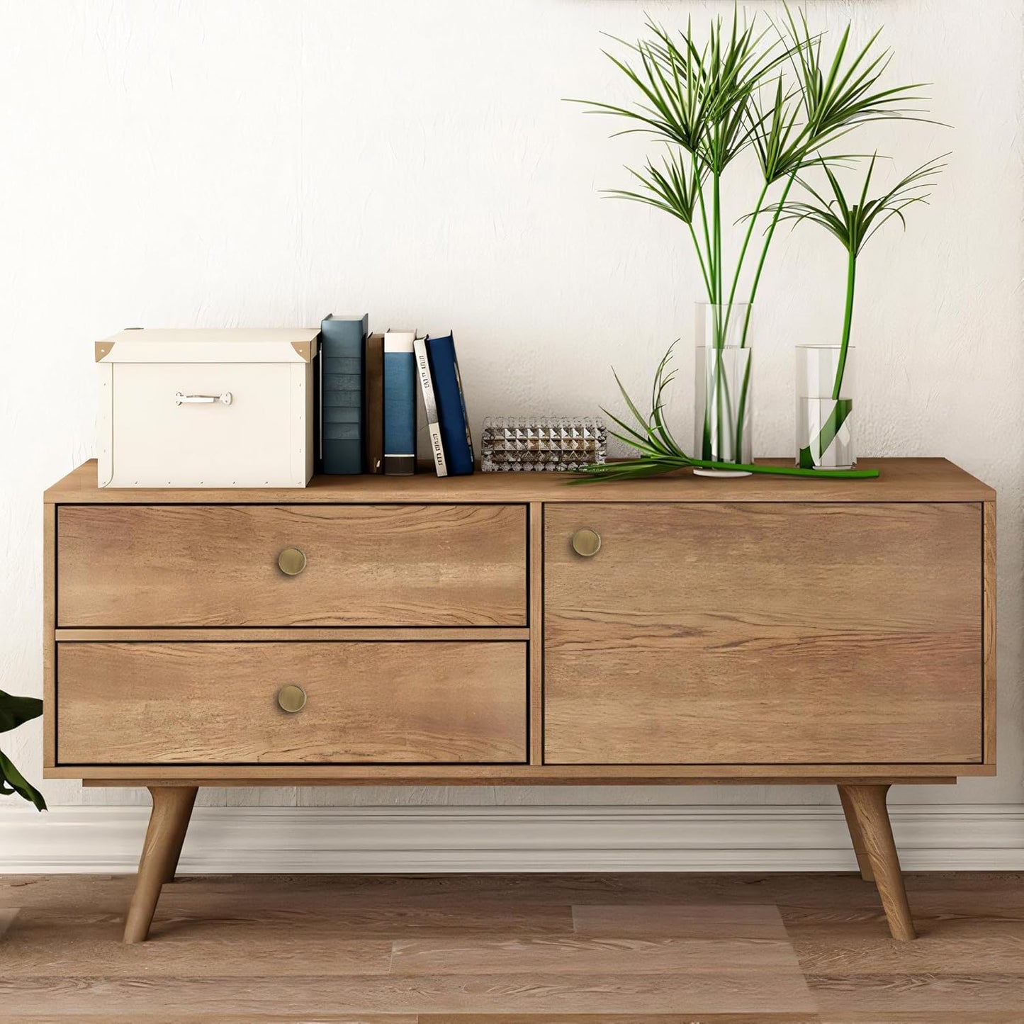 Antique Brass Kitchen Cabinet Knob - Bronze Dresser Drawer Knob 6 Pack, Brass Handles for Bathroom Bedroom Closet Wardrobe,Furniture Hardware pulls