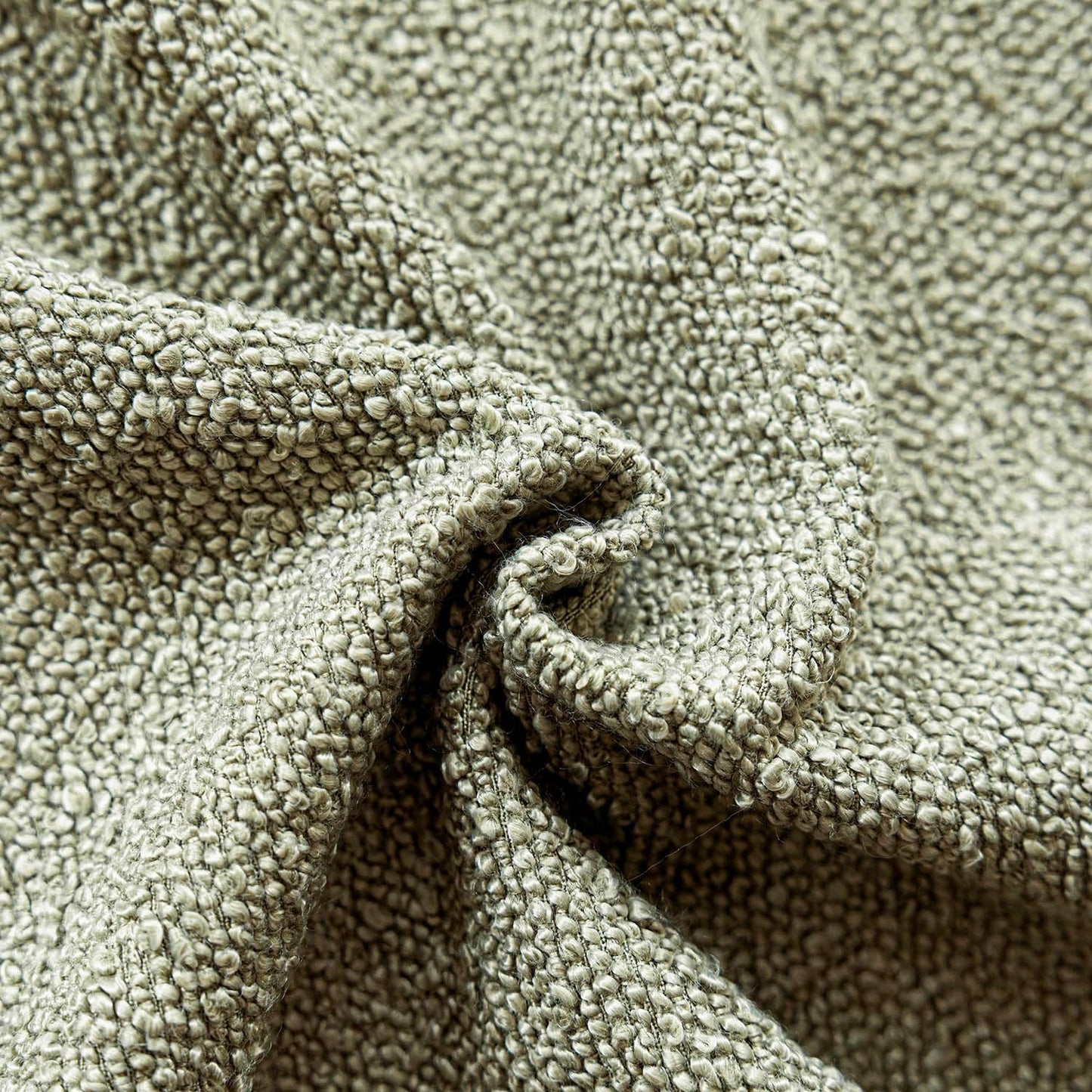 Foindtower Pack of 2 Textured Boucle Throw Pillow Covers Accent Solid Decorative Pillow Cases Cozy Woven Couch Cushion Case for Sofa Bedroom Living Room Home Decor 20x20 Inch Dirty Sage Green