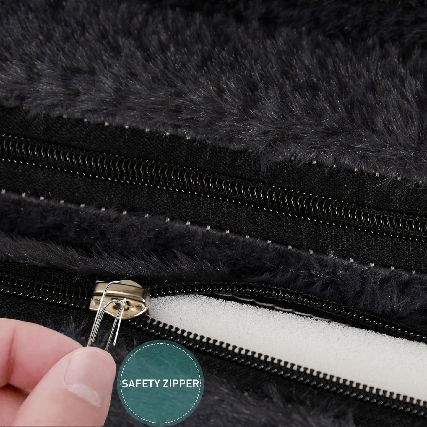 Kids Couch Fold Out, Velvet 2-in-1 Flip Open Couch for Toddlers, Comfy Toddler Chair for Reading and Napping, for Boys and Girls (Black & Pink Kitty)