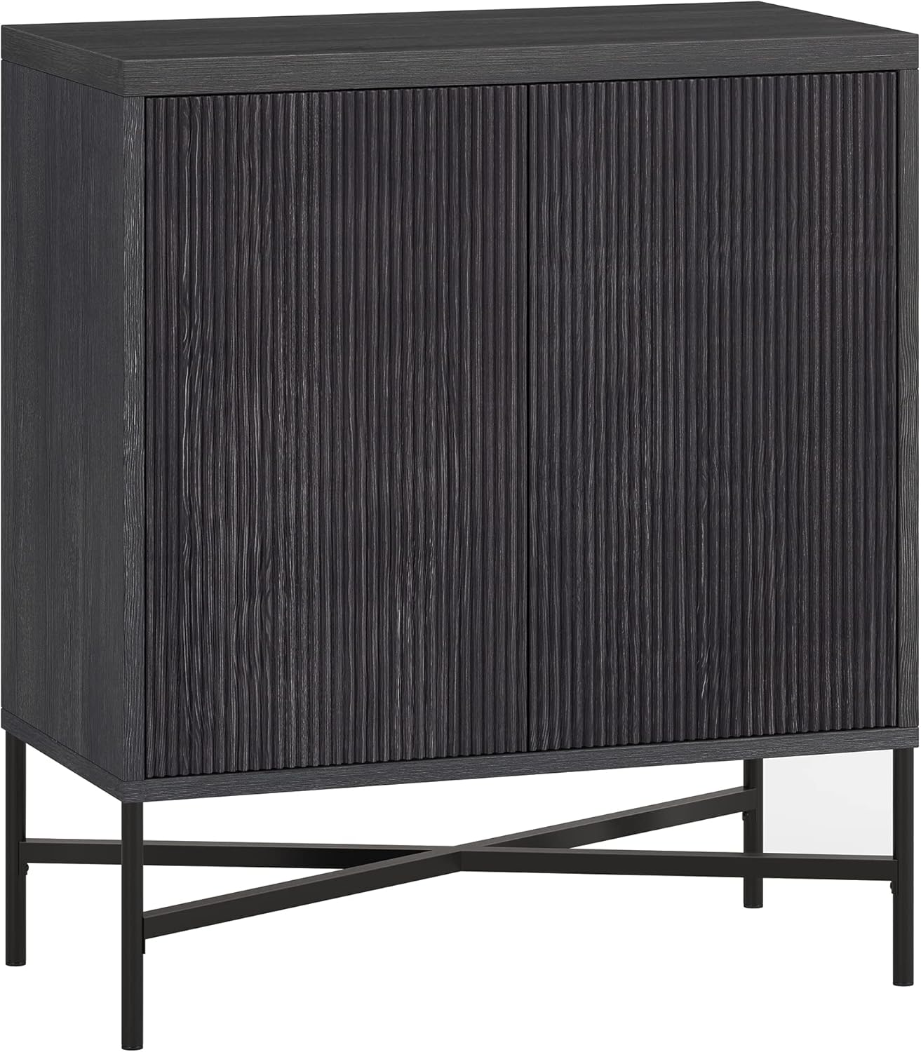 Henn&Hart Brighton Accent Cabinet, 28" Wide, Dark Gray