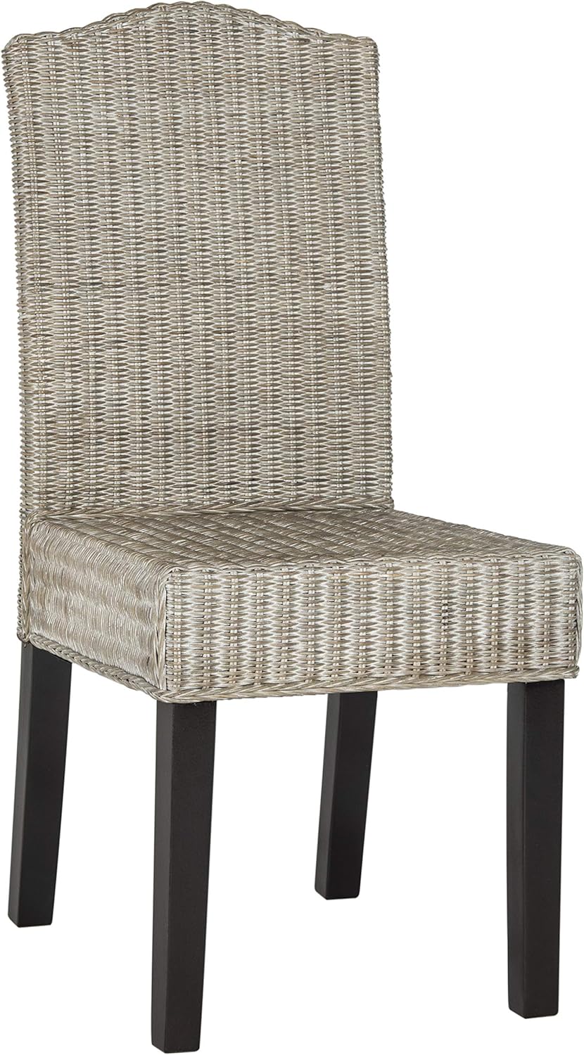 SAFAVIEH Home Collection Odette Grey Wicker Dining Chair