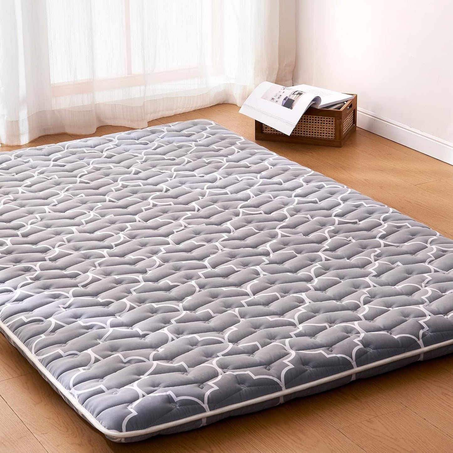 Premium Foam Japanese Floor Mattress Futon Mattress,100% High Density Comfortable Foam,Thicken Tatami Mat Sleeping Pad,Portable Kids Adults Sleeping Mats for Guest Room, Dormitory
