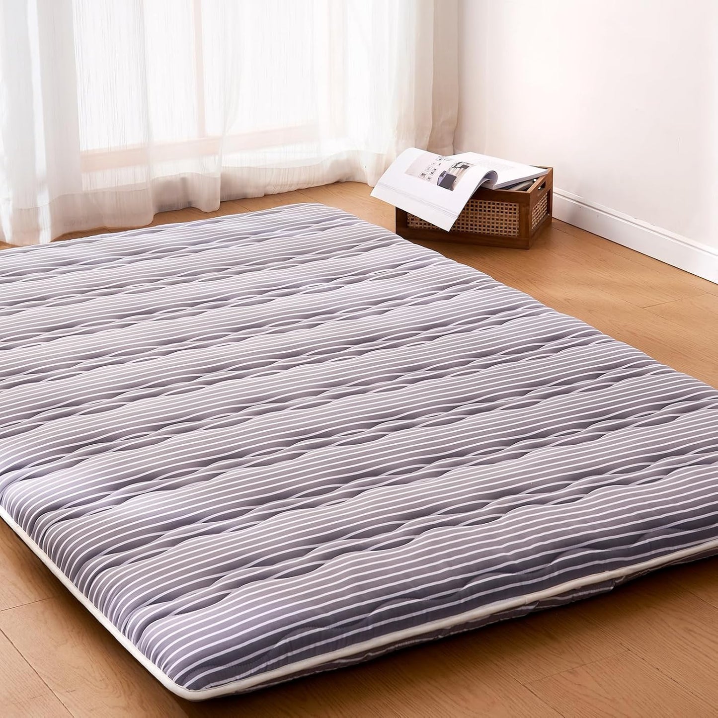 Premium Foam Japanese Floor Mattress Futon Mattress,100% High Density Comfortable Foam,Thicken Tatami Mat Sleeping Pad,Portable Kids Adults Sleeping Mats for Guest Room, Dormitory