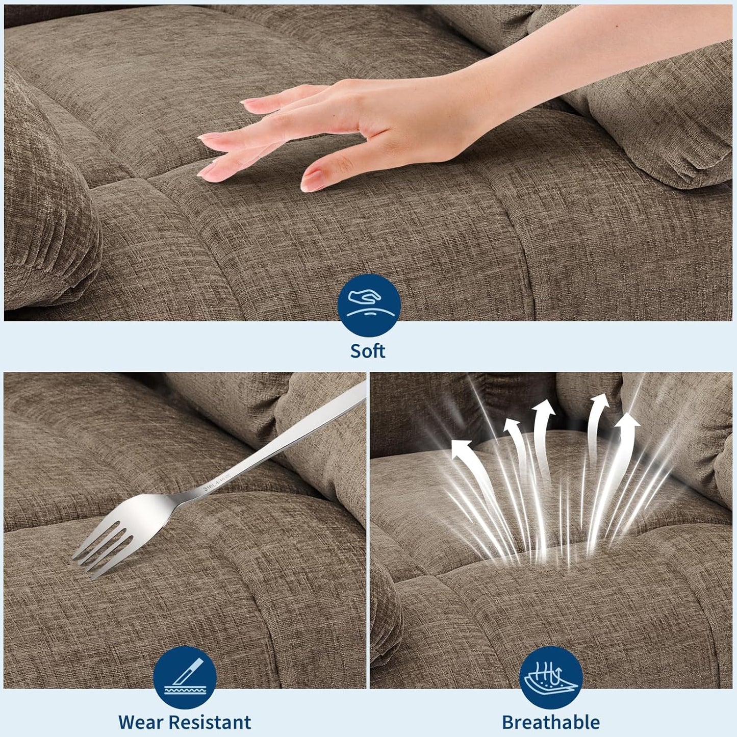 Rocking Recliner Chair with Vibration Massage & Heat, 360° Swivel Oversized Rocker Recliner with Side Pocket for Living Room, Bedroom & Nursery