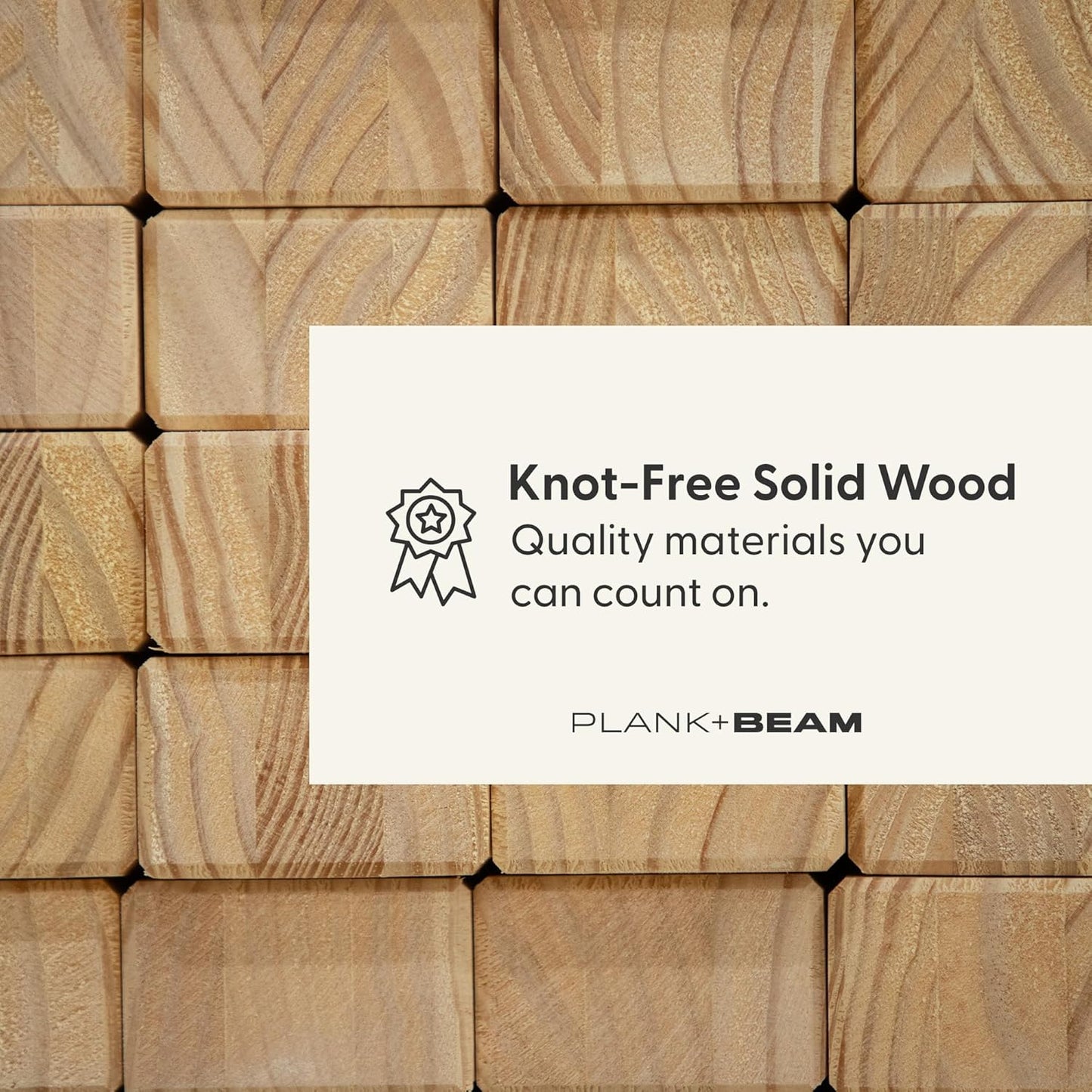 Plank+Beam Modern Solid Wood Console Table, 46.25 Inch, Sofa Table, Narrow Entryway Table for Hallway, Behind The Couch, Living Room, Foyer, Easy Assembly, Blonde