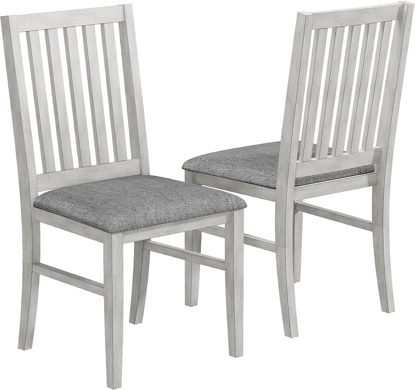 Solid Wood Dining Table, Part of Dining Table Set, Mix and Match Table & Chair Sold Separately for Dining Room, Kitchen, Grey