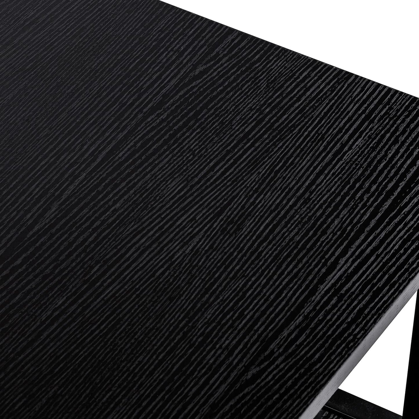 ChooChoo Mission Long Entryway Table with Drawer, Narrow Console Sofa Table with Storage, for Entryway, Living Room and Hallway, 47 Black