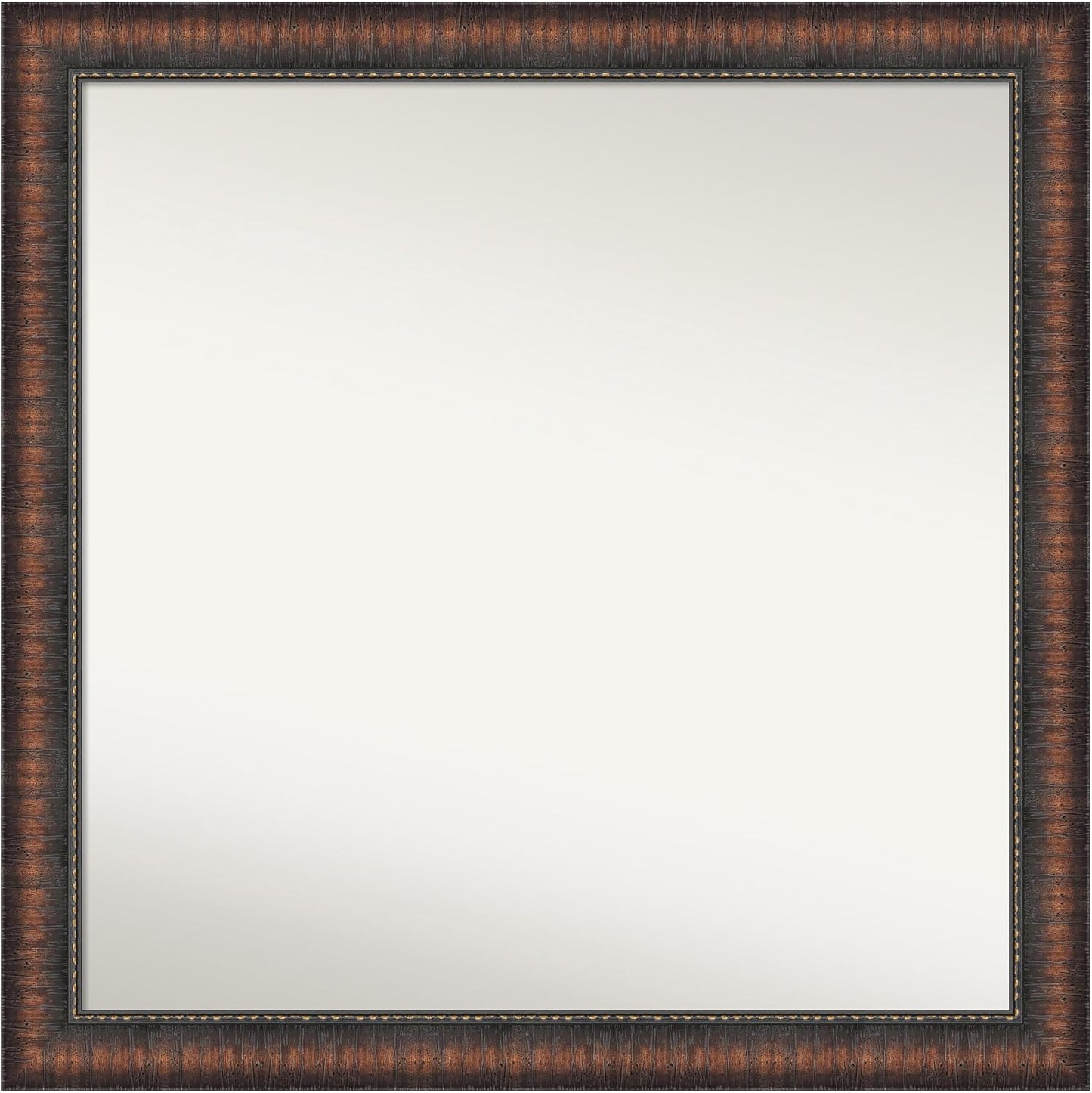 Amanti Art White Bathroom Mirror for Over Sink, 29x29 Cabinet White Narrow Square Vanity Mirror, Large Modern Frame, Hangs Horizonally and Vertically, Bathroom Wall Decor, Non-Beveled Edge