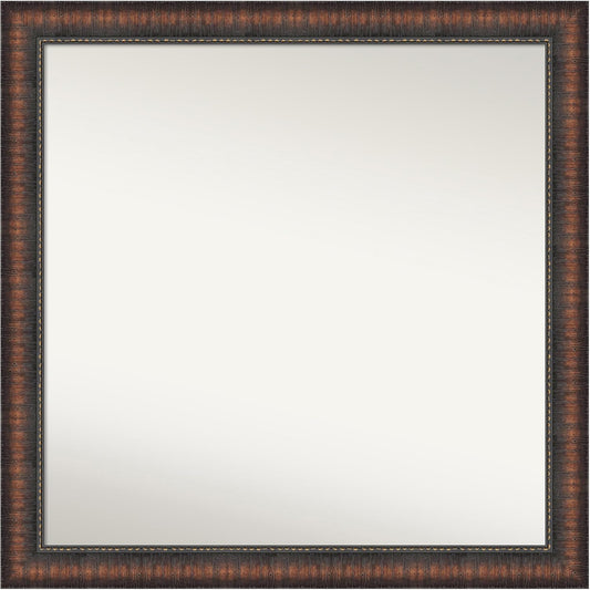 Amanti Art White Bathroom Mirror for Over Sink, 29x29 Cabinet White Narrow Square Vanity Mirror, Large Modern Frame, Hangs Horizonally and Vertically, Bathroom Wall Decor, Non-Beveled Edge