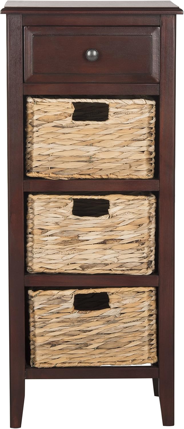 Safavieh American Homes Collection Michaela Cherry Side Table, 15" x 11.8" x 35.8",