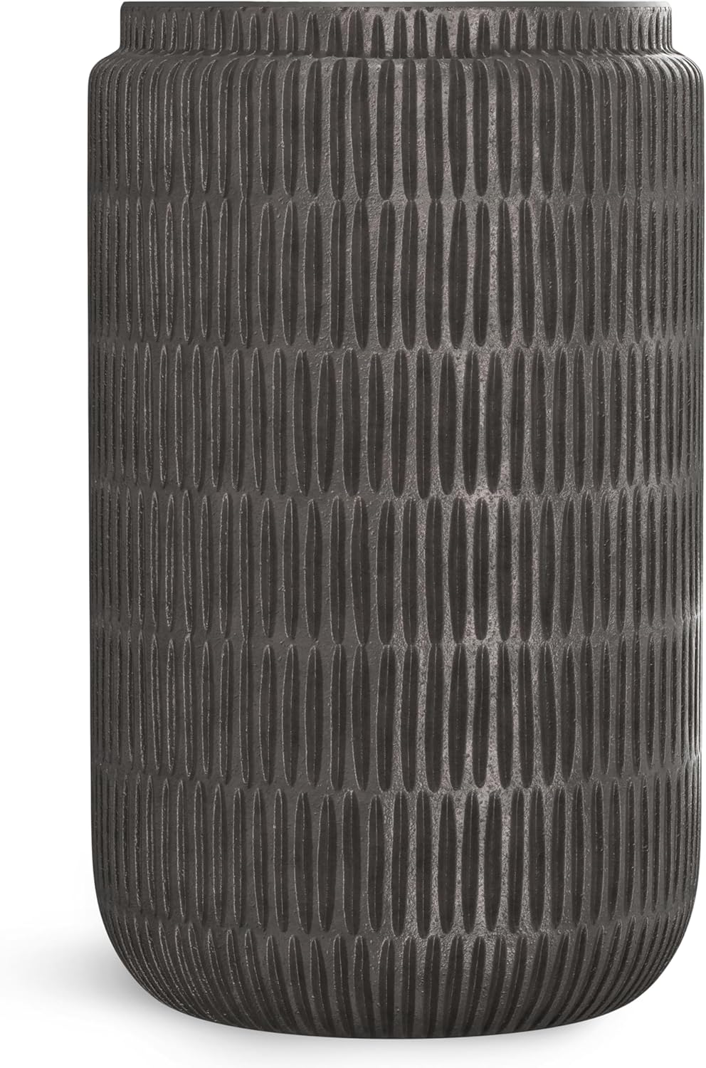 SIMPLIHOME Juno Metal Side Table in Graphite, 14.6 x 14.6 x 21.5 inches, Cast Aluminum Round Top for Living Room, Bedroom, Entryway, Assembled