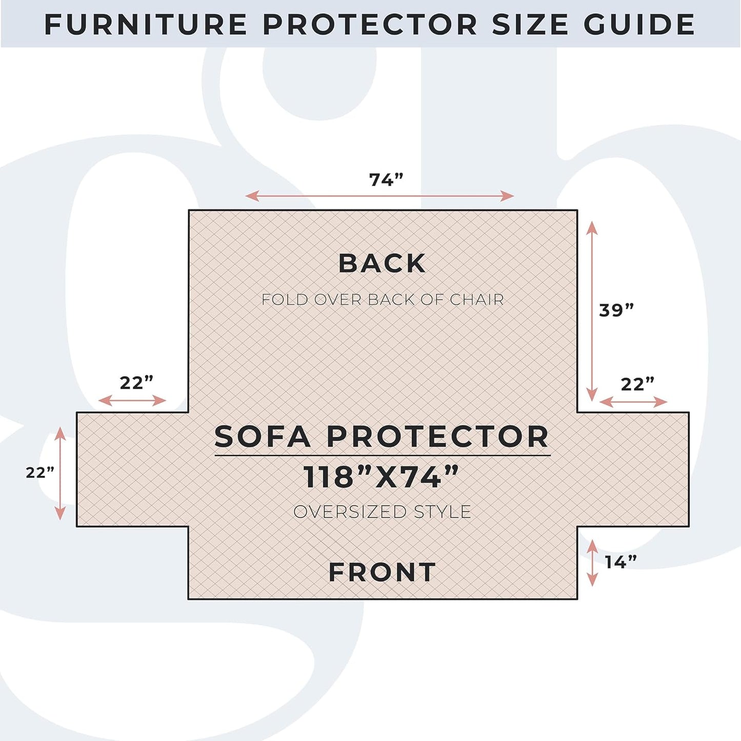 Great Bay Home Reversible Sofa Cover - Washable Slipcover Furniture Protector with Elastic Straps - Couch Cover for Dogs, Kids, and Pets - Quilted & Stitched Detail (Sofa, Black/Taupe)