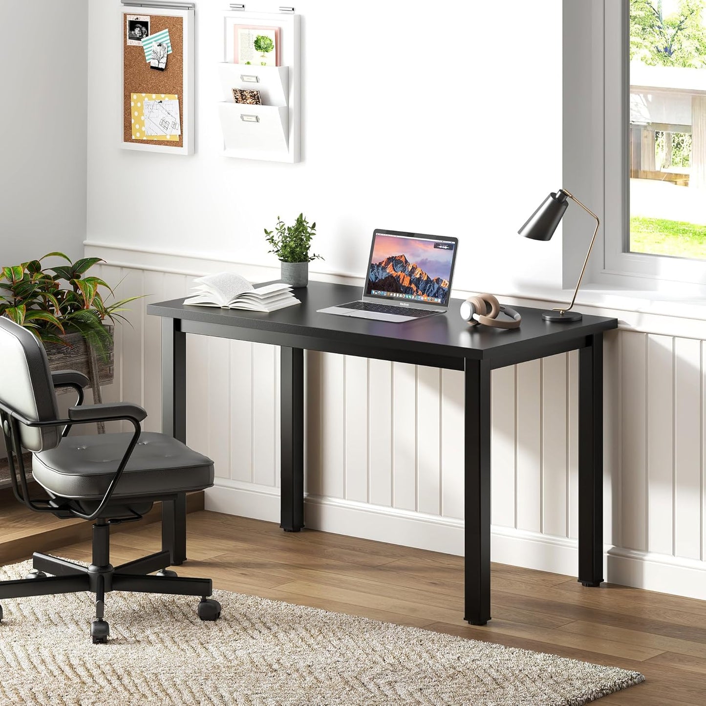 Need Small Computer Desk 31.5 inches Sturdy Writing Table Teens Study Table Laptop Desk for Home Office,Black AC3-8040-CB
