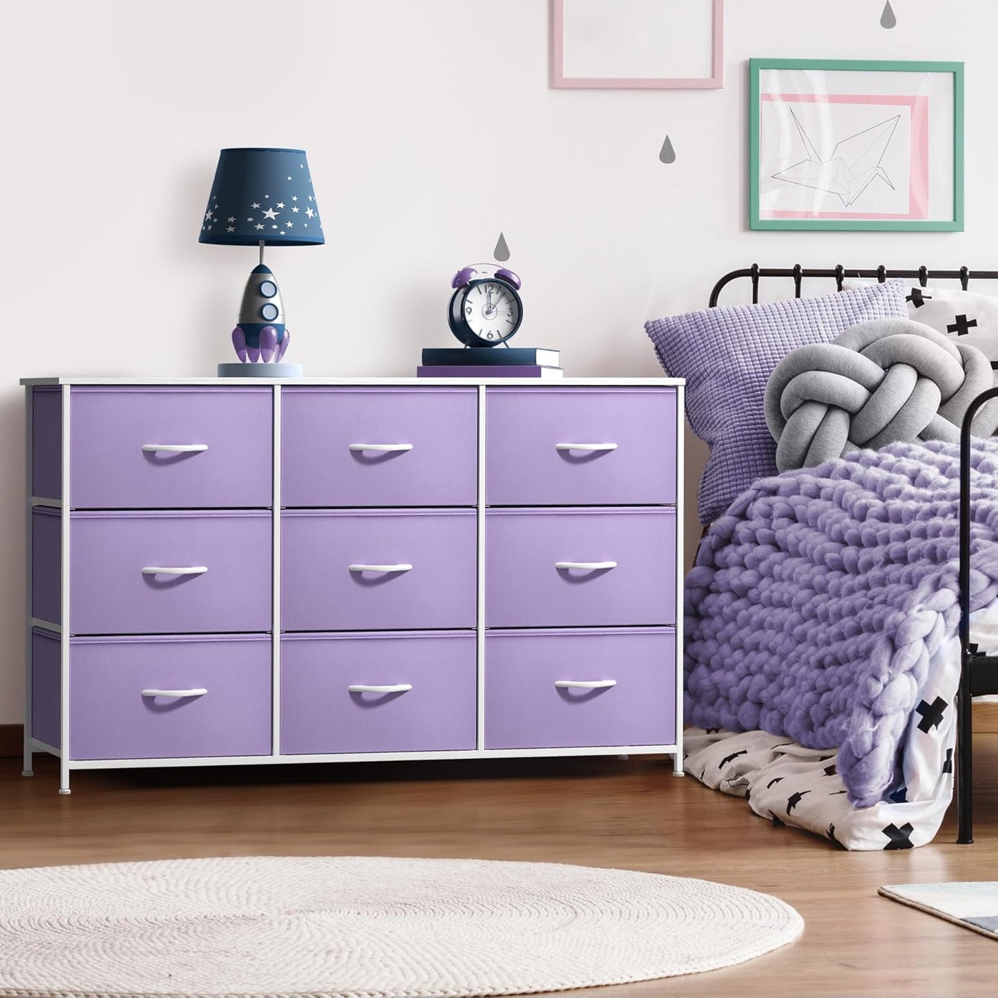 Sorbus Kids Dresser with 9 Drawers - Storage Unit Organizer Chest for Clothes - Bedroom, Kids Room, Nursery, & Closet