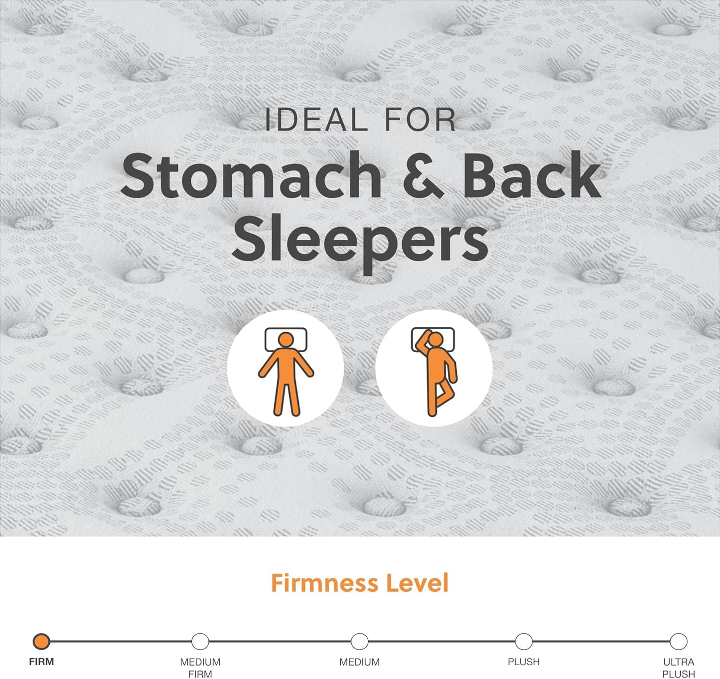 Signature Design by Ashley Twin Size Comfort Plus 10 Inch Hybrid Mattress with Lumbar Support Gel Memory Foam, Fiberglass Free, Mattress In A Box