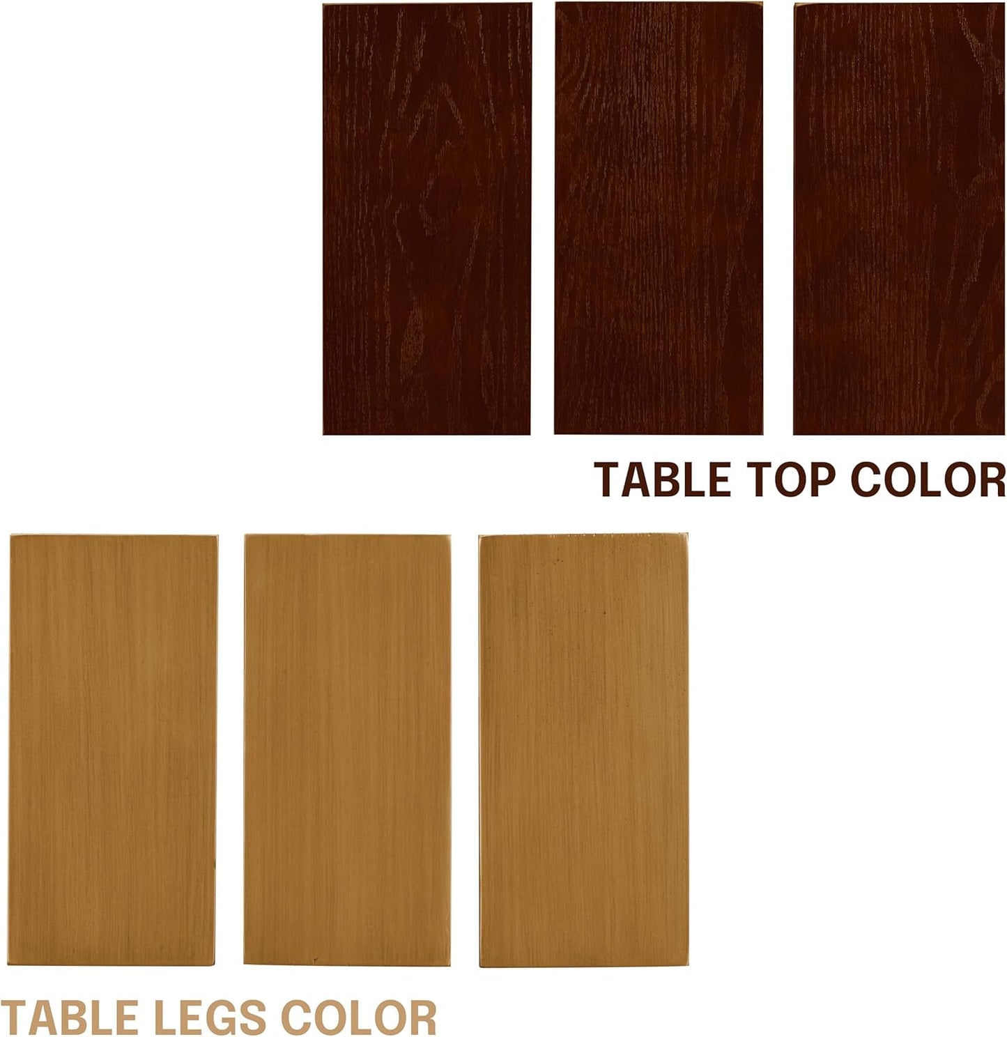 NTC Tribase 47 Inch Modern Design, Round Dinner Table for Dining Room, Living Room Furniture, Effortless Assembly, Dark Walnut