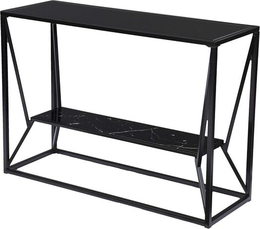SEI Furniture Argall Console Table, Black