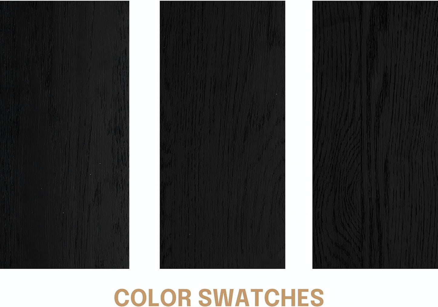 NTC Solid Oak Zoe Nightstand, Mid Century Modern Side Table Bedroom, Bedside Furniture, Night Stand, End Table, Easy Assembly - Burnt Black