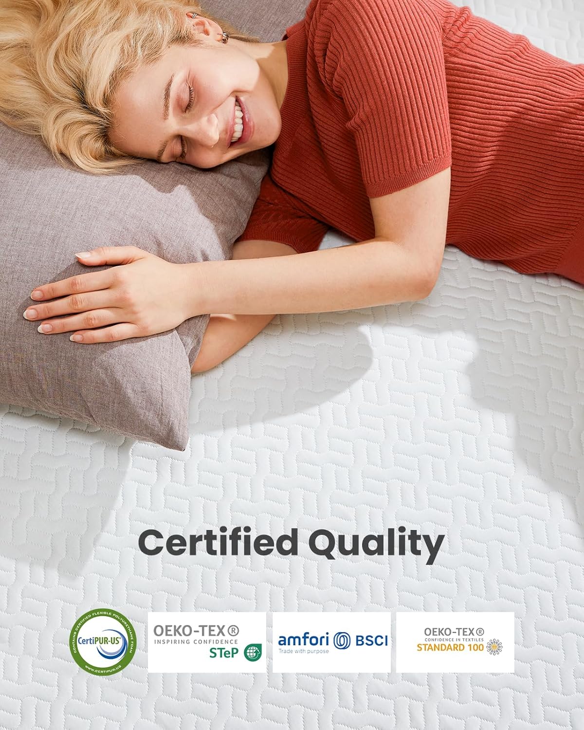 Dreamsmith Twin XL Mattress Topper - 3 Inch Cooling Gel Memory Foam Mattress Pad for Pressure Relief, Bed Topper with Removable Washable Soft Cover Non-Slip, CertiPUR-US & Oeko-Tex Certified
