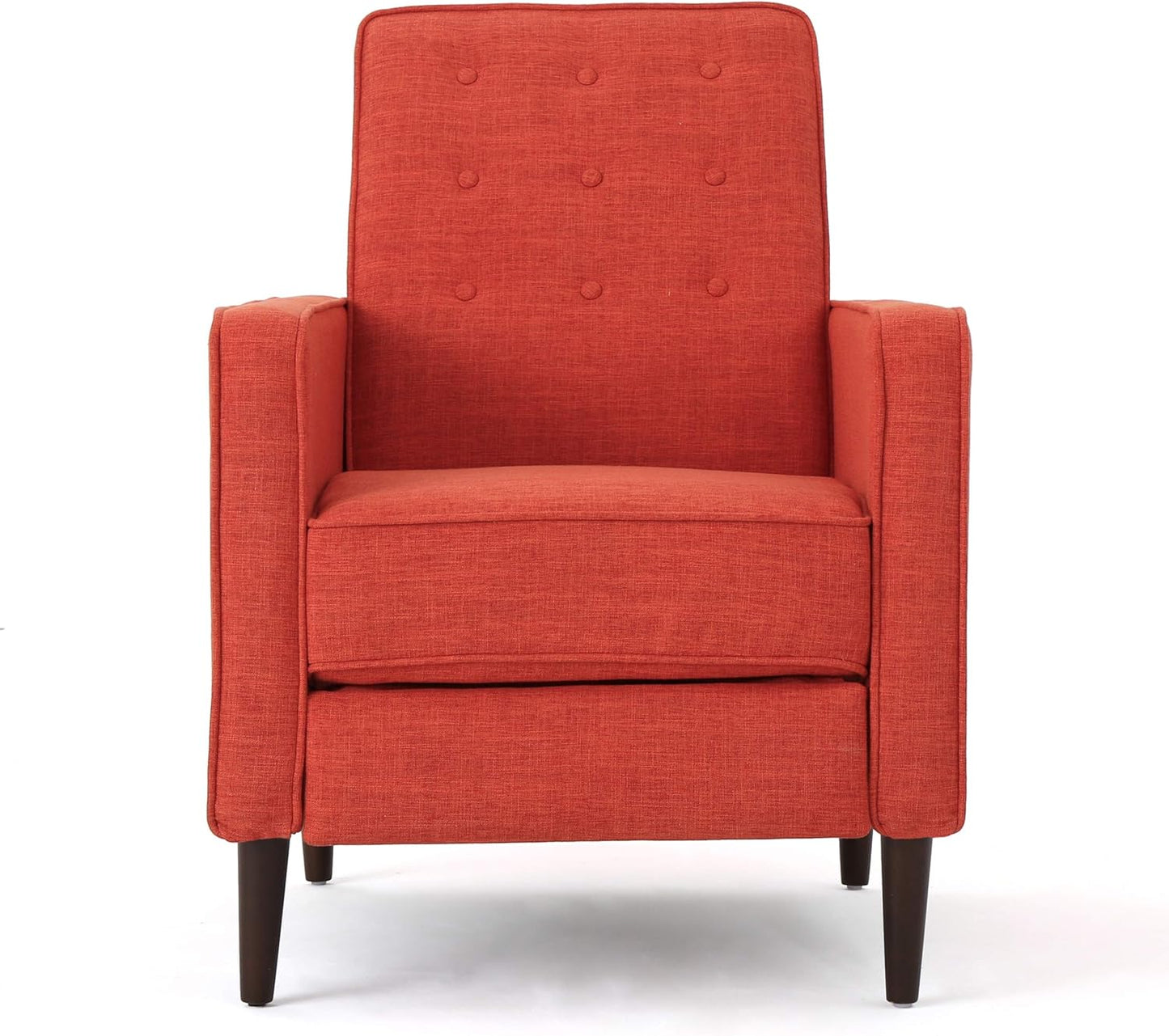 Christopher Knight Home GDFStudio Christopher Knight Home Mervynn Mid-Century Modern Fabric Recliners, 2-Pcs Set, Orange