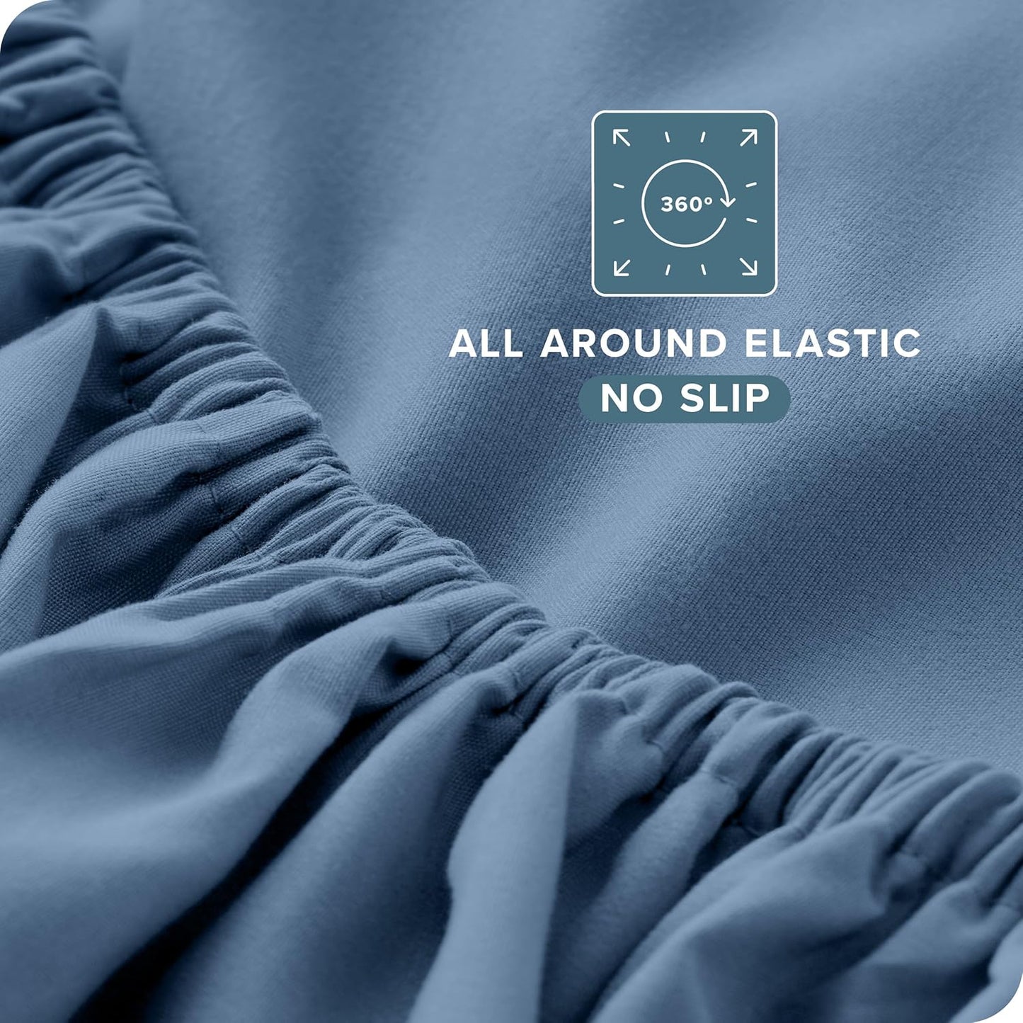 Bare Home Ultra-Soft Twin Sheet Set - Luxury 1800 - Hydro-Brushed - Deep Pockets - Easy Fit - 3 Piece Set - Bedding Sheets & Pillowcases (Twin, Coronet Blue)