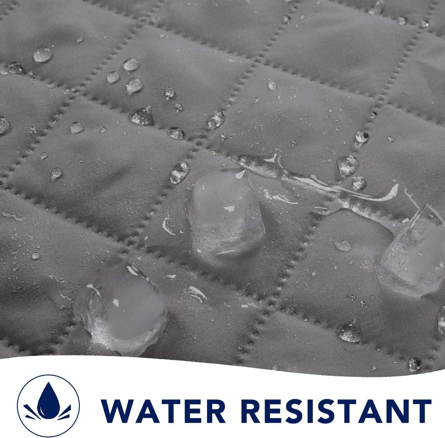 PureFit Reversible Sofa Cover Water Resistant Chair Couch Cover, Machine Washable Furniture Cover with Non-Slip Foam and Adjustable Strap for Dogs, Pets (Chair, Gray/Light Gray)