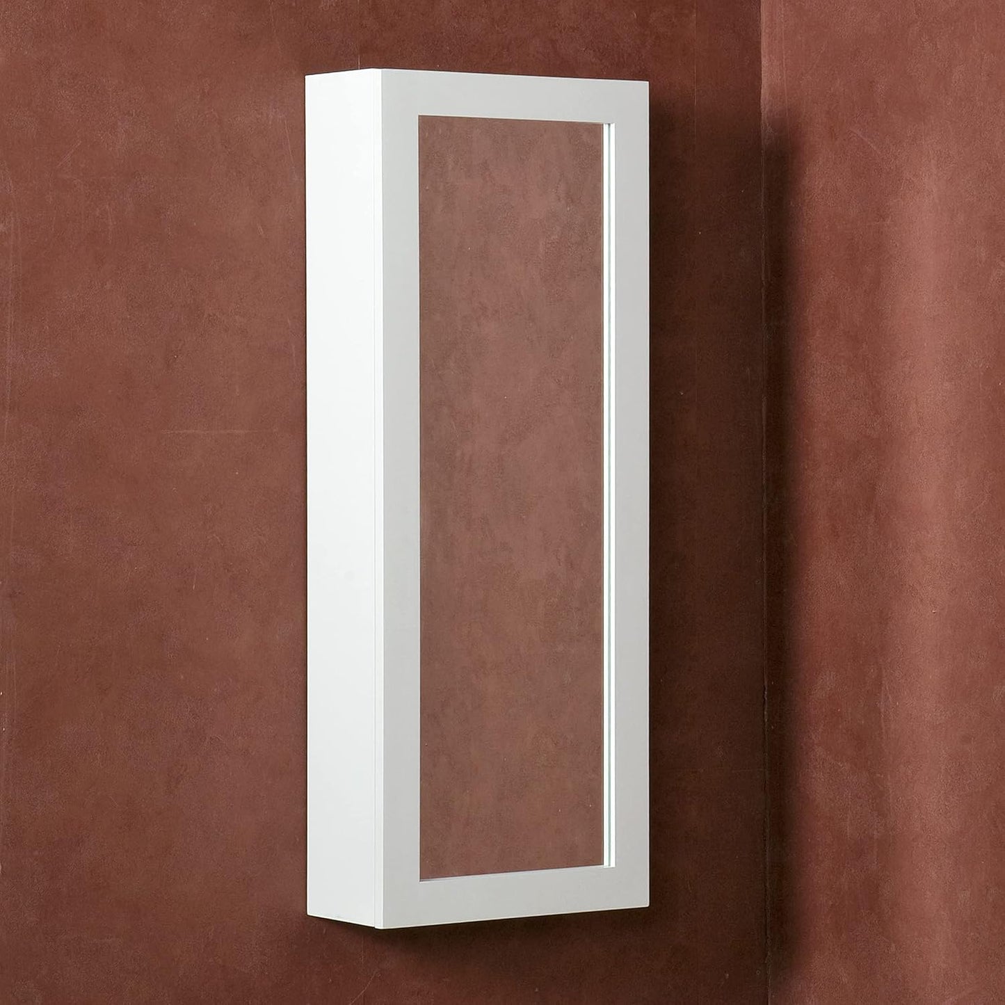 SEI Furniture Wall Mount Fold Ironing Center, 16 W x 7 D x 42 H (inches), White