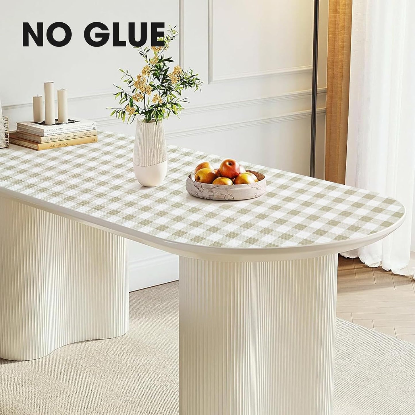 Beautysaid Shelf and Drawer Liner for Kitchen Cabinet, Non Adhesive Non Slip Shelf Paper Waterproof Washable Thickened for Dresser Pantry Shelve Bathroom Protector Liner(Checkered,18 in x 10 FT)