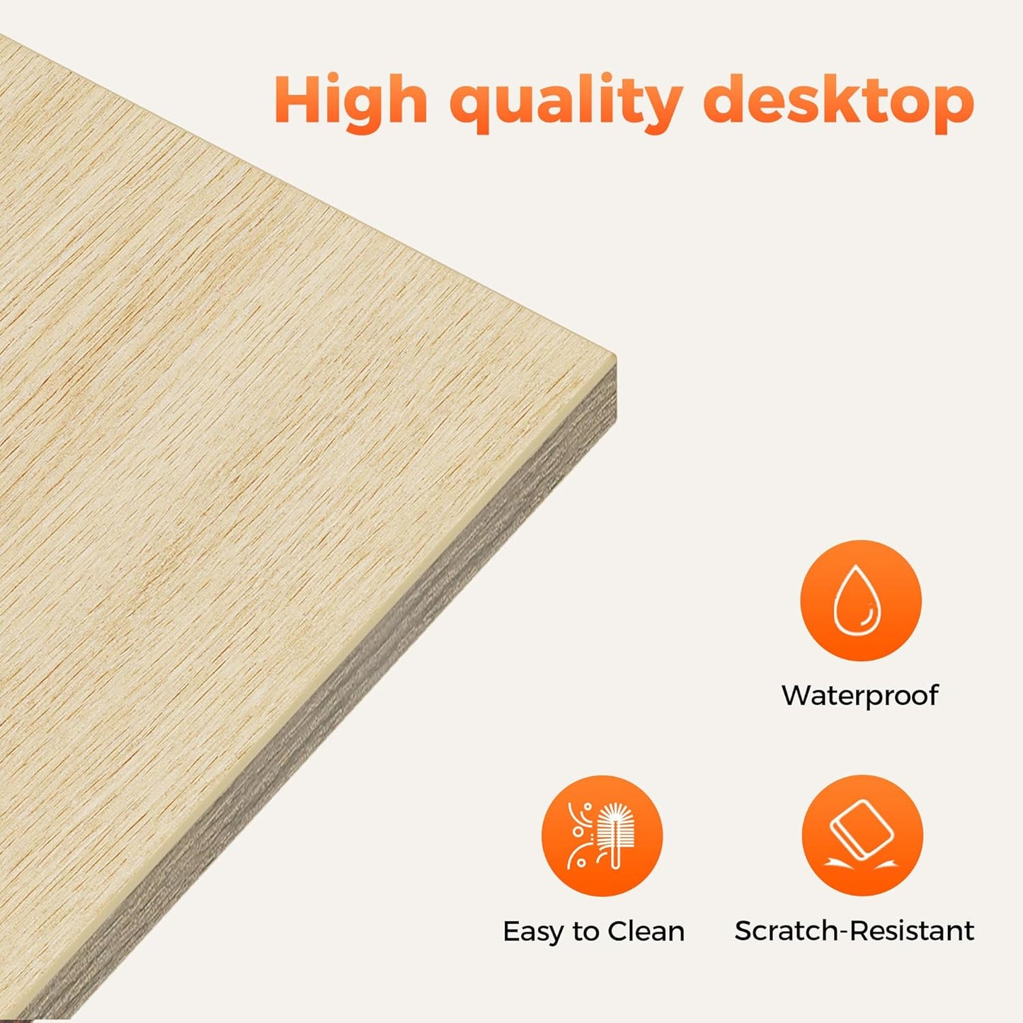 Rolling Computer Desk with Wheels, Gaming Desk for Small Spaces, Modern Simple Style Table for Home Office, Study Writing Table (Caster, Oak, 24 inch)