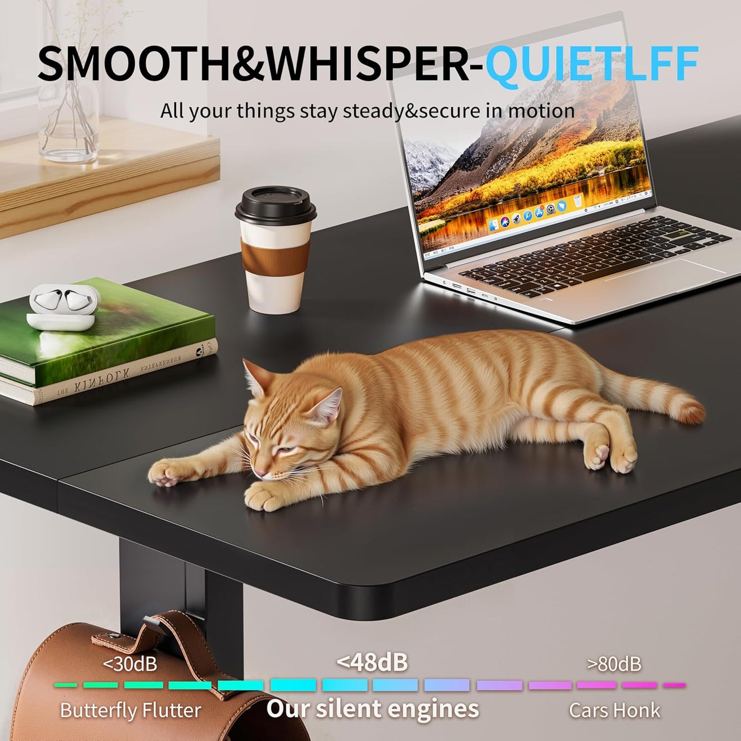 BIZUM Electric Standing Desk, 55" x 24" Height Adjustable Desk, Black Sit to Stand Desk Memory Gaming Computer Workstation for Home Office