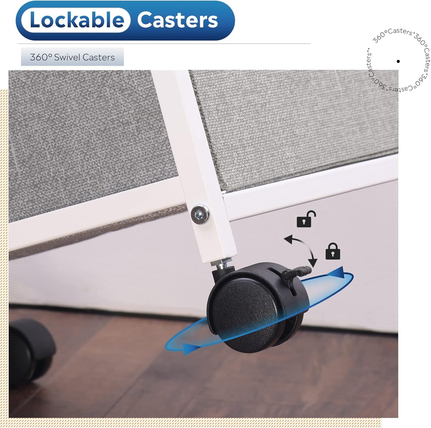 DEVAISE 2 Drawer Mobile File Cabinet, Rolling Printer Stand with Open Storage Shelf, Fabric Vertical Filing Cabinet fits A4 or Letter Size for Home Office, Light Grey