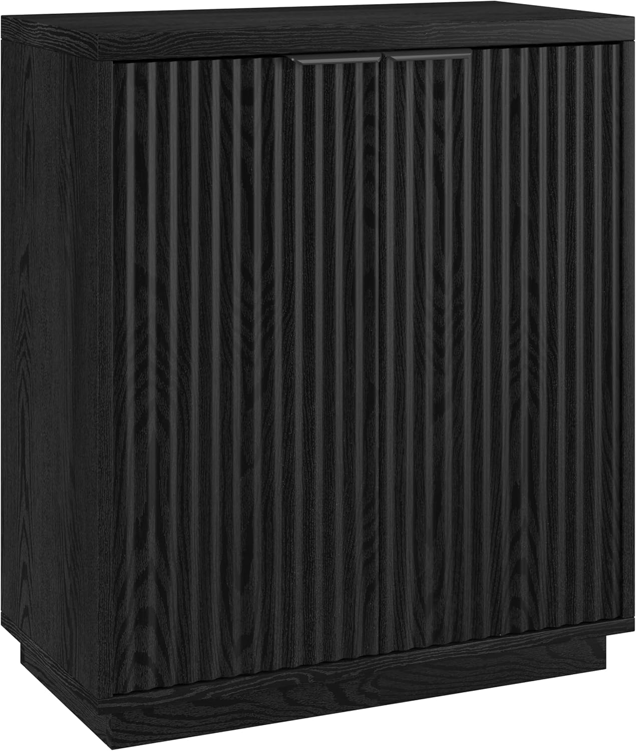 Henn&Hart 28" Wide Rectangular Accent Cabinet in Black Grain, for Home, Living Room, Bedroom, Entertainment Room, Office