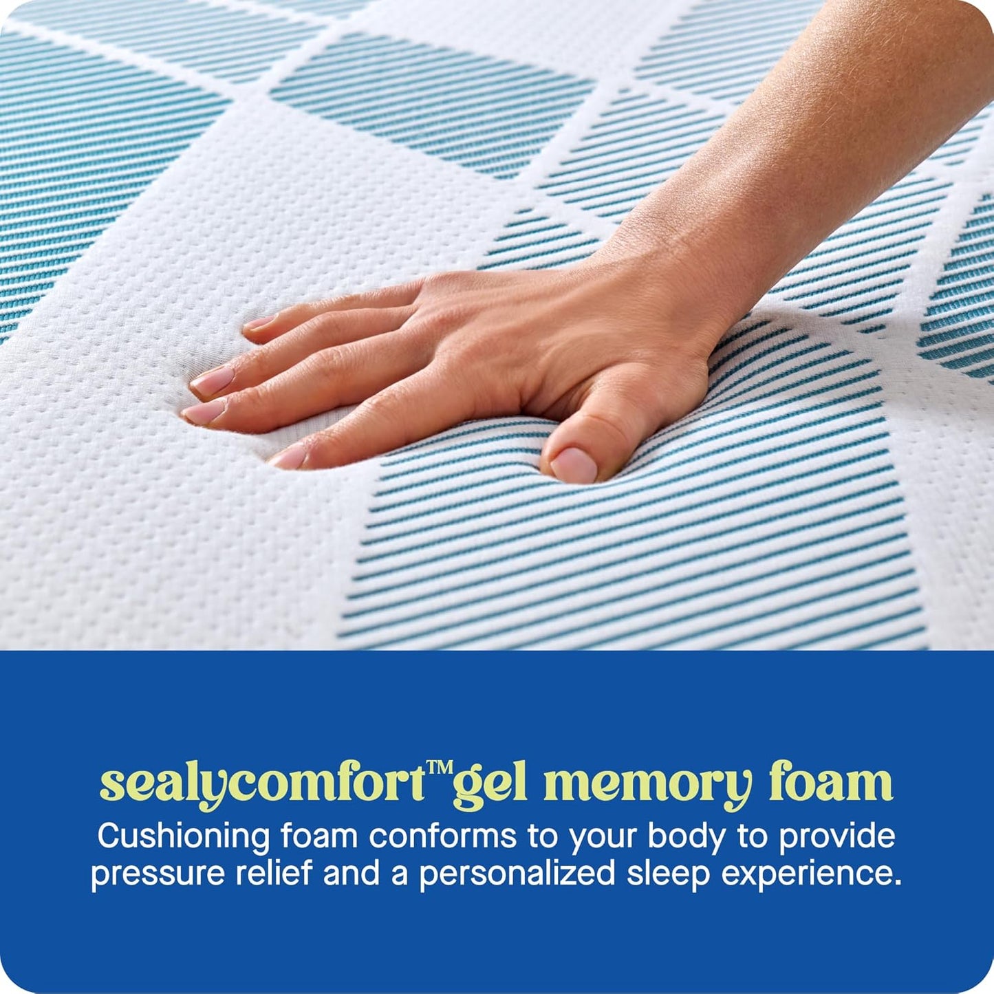 Sealy Dreamlife 12” Hybrid Mattress-in-a-Box, Twin, SealyComfort Gel Memory Foam, SealyResponsive Encased Coils, Surface-Guard Technology